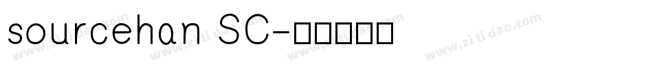 sourcehan SC字体转换